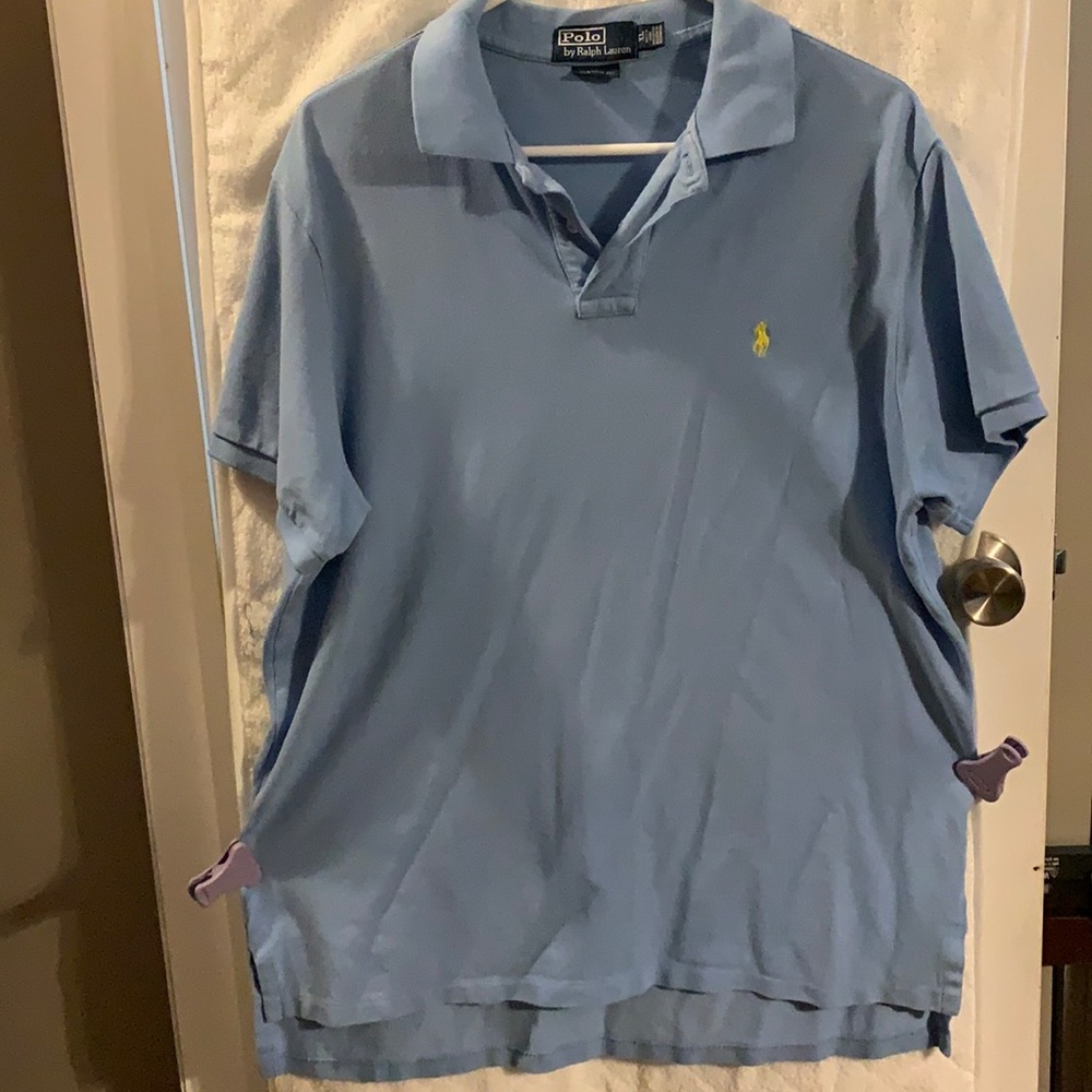 Vguc light blue polo shirt